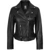 imageBlingsoul Leather Jacket Women  Real Lambskin Leather Asymmetrical Style Leather Jackets For WomensAldo  Black Jacket