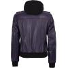 imageBlingsoul Leather Jacket Women  Real Lambskin Womens Leather Jackets With Detachable HoodEdinburgh  Purple Hood Jacket