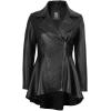 imageBlingsoul Leather Jackets For Women  Real Lambskin Womens Leather Peplum JacketClarissa Peplum  Black Jacket