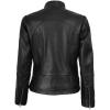 imageBlingsoul Real Leather Jacket For Women Womens Stand Collar Style Leather JacketsAcerra  Black Jacket
