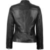 imageBlingsoul Real Leather Jacket For Women Womens Stand Collar Style Leather JacketsMaude  Black Jacket