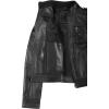 imageBlingsoul Real Leather Jacket For Women Womens Stand Collar Style Leather JacketsTavares  Black Jacket