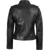 imageBlingsoul Real Leather Jacket For Women Womens Stand Collar Style Leather JacketsTavares  Black Jacket