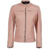 imageBlingsoul Real Leather Jacket Women  Cafe Racer Style Womens Leather JacketsDodge  Light Pink Jacket