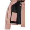 imageBlingsoul Real Leather Jacket Women  Cafe Racer Style Womens Leather JacketsDodge  Light Pink Jacket