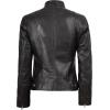 imageBlingsoul Real Leather Jacket Women  Cafe Racer Style Womens Leather JacketsDodge  Ruboff Jacket