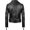 imageBlingsoul Womens Real Leather Jacket  Asymmetrical Leather Jackets for WomenAngela  Black Jacket