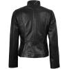 imageBlingsoul Womens Real Leather Jacket  Asymmetrical Leather Jackets for WomenBlack  Arezzo Jacket