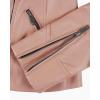 imageBlingsoul Womens Real Leather Jacket  Asymmetrical Leather Jackets for WomenNinfa  Pink Jacket