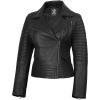imageBlingsoul Asymmetrical Lambskin Leather Jacket Women  Stylish Womens Leather JacketsGadot  Black Jacket