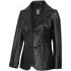 imageBlingsoul Leather Blazer Jacket Women  Leather Coats for WomenSurrey  Black Jacket