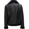 imageBlingsoul Womens Leather Sherpa Jacket  Real Leather Winter Jackets for WomenAgns  Black Leather Jacket