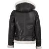 imageBlingsoul Womens Leather Sherpa Jacket  Real Leather Winter Jackets for WomenBrown  Mary Shearling Jacket