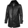 imageBlingsoul Black Car Coat Men  Winter Shearling Long Leather Jackets For MenBlack  Delta Shearling Coat