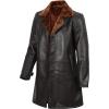 imageBlingsoul Black Car Coat Men  Winter Shearling Long Leather Jackets For MenBlackBrown  Turlock Shearling Coat