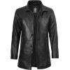 imageBlingsoul Leather Car Coats For Men  Real Leather Jacket MenBristol  Black Jacket