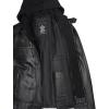 imageBlingsoul Mens Leather Jacket Detachable Hooded Black Leather Jackets For MenMerrill  Black Hooded Leather Jacket