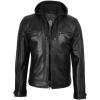 imageBlingsoul Mens Leather Jacket Detachable Hooded Black Leather Jackets For MenMerrill  Black Hooded Leather Jacket