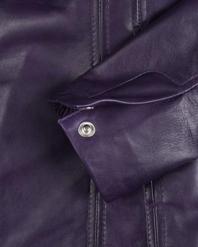 imageBlingsoul Leather Blazer Jacket Women  Leather Car Coats For WomenBitonto  Blazer Purple
