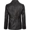 imageBlingsoul Leather Blazer Jacket Women  Leather Car Coats For WomenBitonto  Blazer Dark Brown