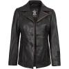 imageBlingsoul Leather Blazer Jacket Women  Leather Car Coats For WomenBitonto  Blazer Dark Brown