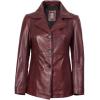 imageBlingsoul Leather Blazer Jacket Women  Leather Car Coats For WomenBitonto  Blazer Maroon