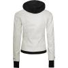 imageBlingsoul Leather Bomber Jacket Women  Real Lambskin Womens Leather Jackets with Detachable HoodOff White  Betty Jacket