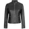imageBlingsoul Real Leather Jacket Women  Cafe Racer Style Womens Leather JacketsN185  Brown Jacket
