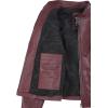 imageBlingsoul Real Leather Jacket Women  Cafe Racer Style Womens Leather JacketsN185  Maroon Wax Jacket