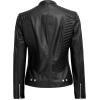 imageBlingsoul Real Leather Jacket Women  Cafe Racer Style Womens Leather JacketsRachel  Black Jacket