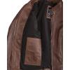imageBlingsoul Real Leather Jacket Women  Cafe Racer Style Womens Leather JacketsRachel  Cognac Jacket