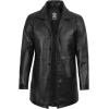 imageBlingsoul Leather Coats for Men  Vintage Style Long Leather Jacket MenBlack  Super Leather Coat