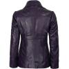 image:imageBlingsoul Leather Blazer Jacket Women  Real Leather Coat For WomensBitonto  Blazer Purple