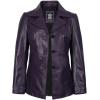 image:imageBlingsoul Leather Blazer Jacket Women  Real Leather Coat For WomensBitonto  Blazer Purple
