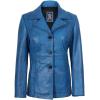 image:imageBlingsoul Leather Blazer Jacket Women  Real Leather Coat For WomensBitonto  Blazer Sky Blue Wax