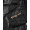image:imageBlingsoul Double Breasted Leather Blazer Womens  Stylish Real Lambskin Casual Leather Coat For WomenKinley  Black Blazer Jacket