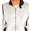 image:imageBlingsoul Quilted Style Lightweight Satin Bomber Jacket MenWhite  Scorpion Jacket
