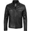 image:imageBlingsoul Real Lambskin Leather Jacket Men  Leather Jackets for MenBlack  Clinton Jacket