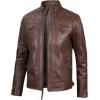 image:imageBlingsoul Real Lambskin Leather Jacket Men  Leather Jackets for MenDiamond1  Brown Jacket