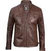 image:imageBlingsoul Real Lambskin Leather Jacket Men  Leather Jackets for MenDiamond1  Brown Jacket