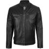 image:imageBlingsoul Real Lambskin Mens Leather Jackets  Cafe Racer Style Premium Leather Jacket MenFelix  Black Jacket