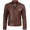 image:imageBlingsoul Real Lambskin Mens Leather Jackets  Cafe Racer Style Premium Leather Jacket MenFelix  Cognac Wax Jacket