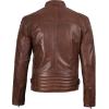 image:imageBlingsoul Real Lambskin Mens Leather Jackets  Cafe Racer Style Premium Leather Jacket MenFelix  Cognac Wax Jacket