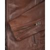 image:imageBlingsoul Real Lambskin Mens Leather Jackets  Cafe Racer Style Premium Leather Jacket MenFelix  Cognac Wax Jacket