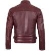 image:imageBlingsoul Real Lambskin Mens Leather Jackets  Cafe Racer Style Premium Leather Jacket MenFelix  Maroon Jacket