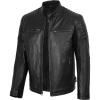 image:imageBlingsoul Real Lambskin Mens Leather Jackets  Cafe Racer Style Premium Leather Jacket MenFelix  Black Jacket