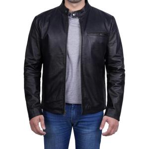image:imageBlingsoul Real Lambskin Leather Jacket Men  Leather Jackets for MenRicardo Cowhide  Black Jacket
