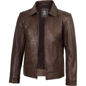 image:imageBrown Leather Jacket Men  Black Real Lambskin Mens Leather JacketJose  Chocolate Brown Jacket