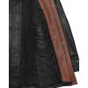 image:imageBlingsoul Leather Car Coats For Men  Real Leather Jacket MenErin  Black  Cognac Jacket