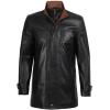 image:imageBlingsoul Leather Car Coats For Men  Real Leather Jacket MenErin  Black  Cognac Jacket